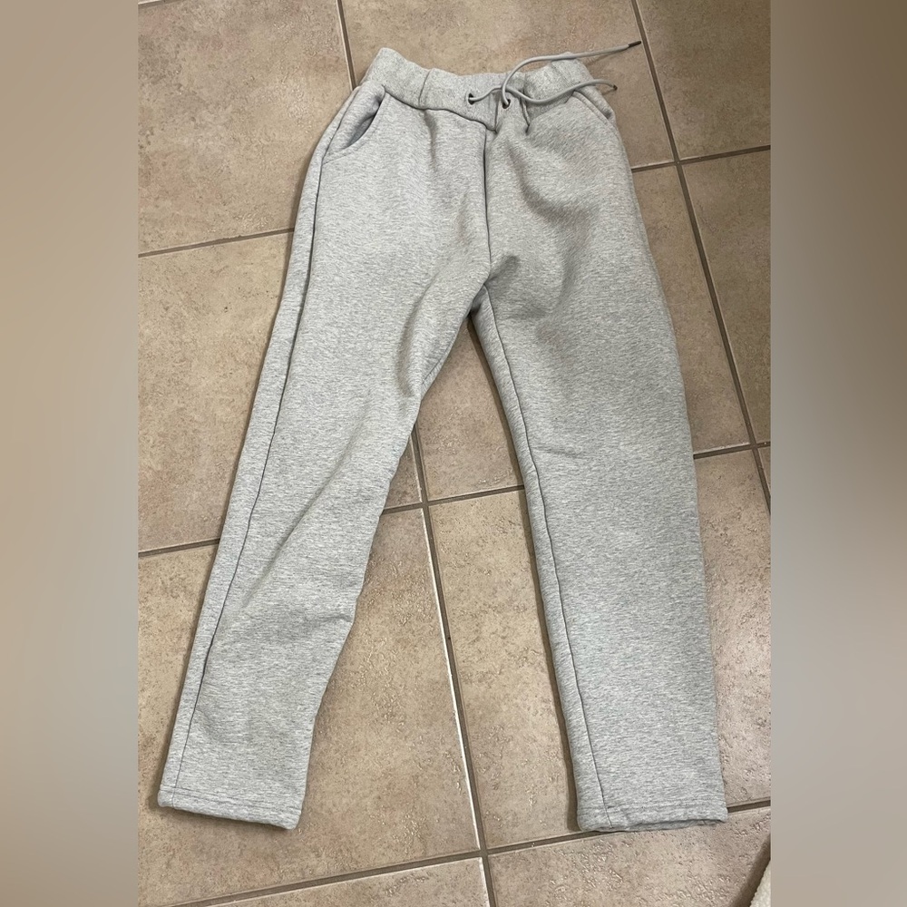 Super warm grey joggers for really cold weather